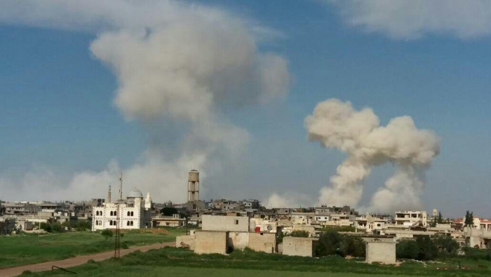 طيران الأسد وحليفه الروسي يواصلان قصفهما لريف حماة