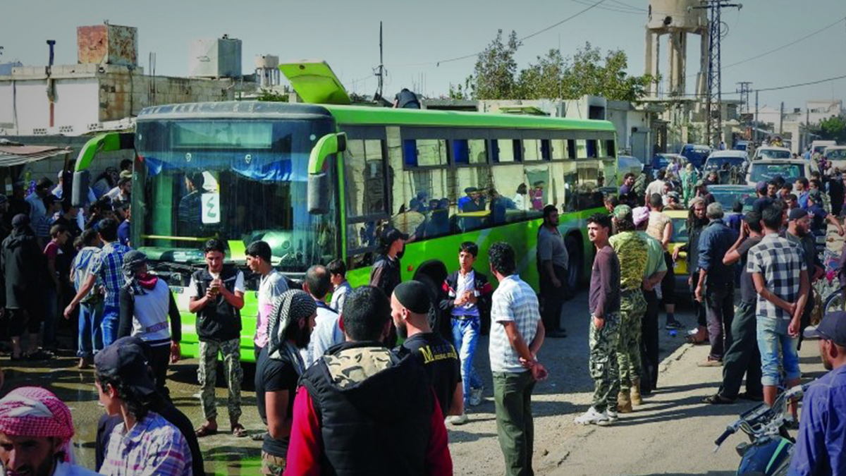 اتفاق المدن الأربعة ينهى رحلته بآخر دفعة من أهالي ريف دمشق نحو إدلب