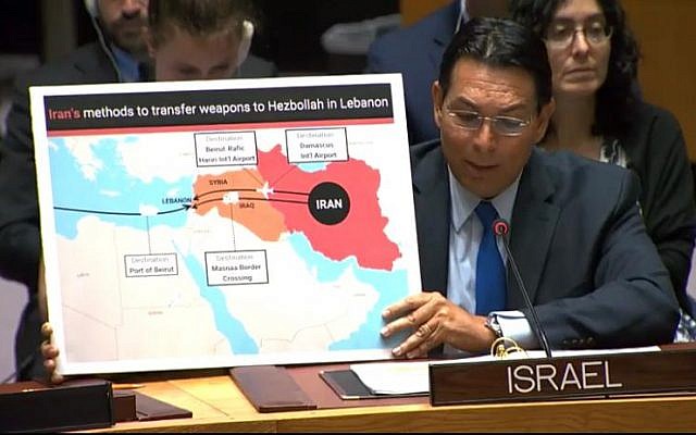 إسرائيل تتقدم بشكوى إلى مجلس الأمن لمحاسبة سوريا بسبب أنشطة إيران
